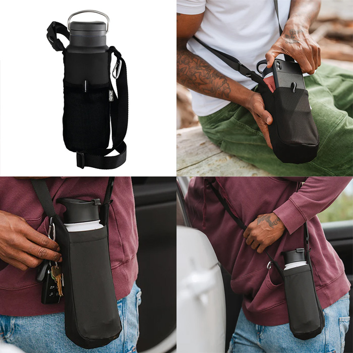 チコバッグ HICOBAG アジャスタブルボトルスリング rePETe + Refineオブシディアン 19430030041000