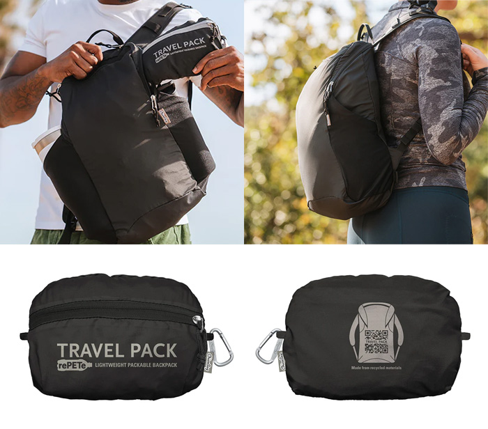 チコバッグ  CHICOBAG トラベルパック rePETe + Refine オブシディアン 19430031041000