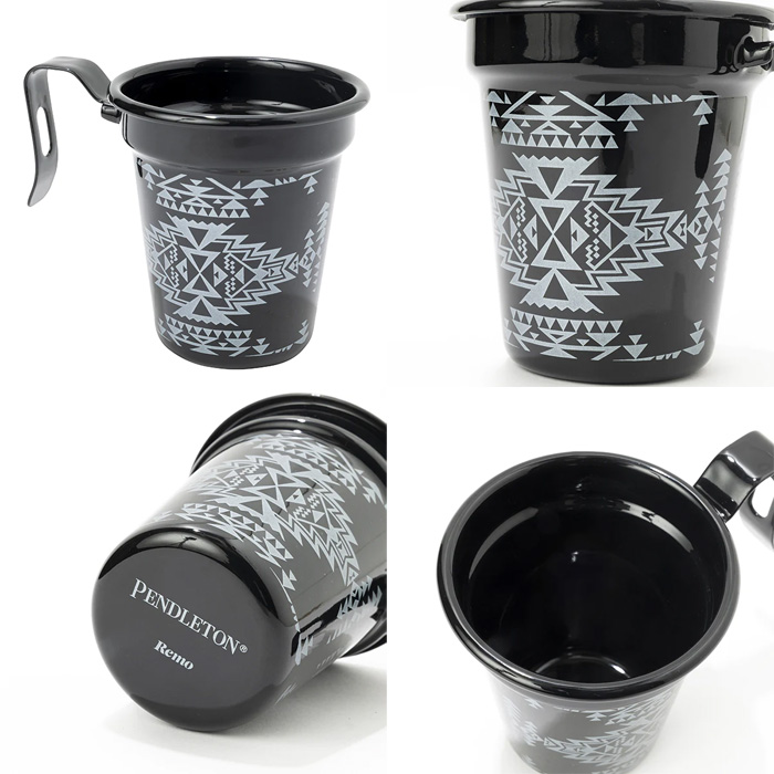 ペンドルトン エナメル 8cm マグカップ ハイランドピークブラック 19802304098000