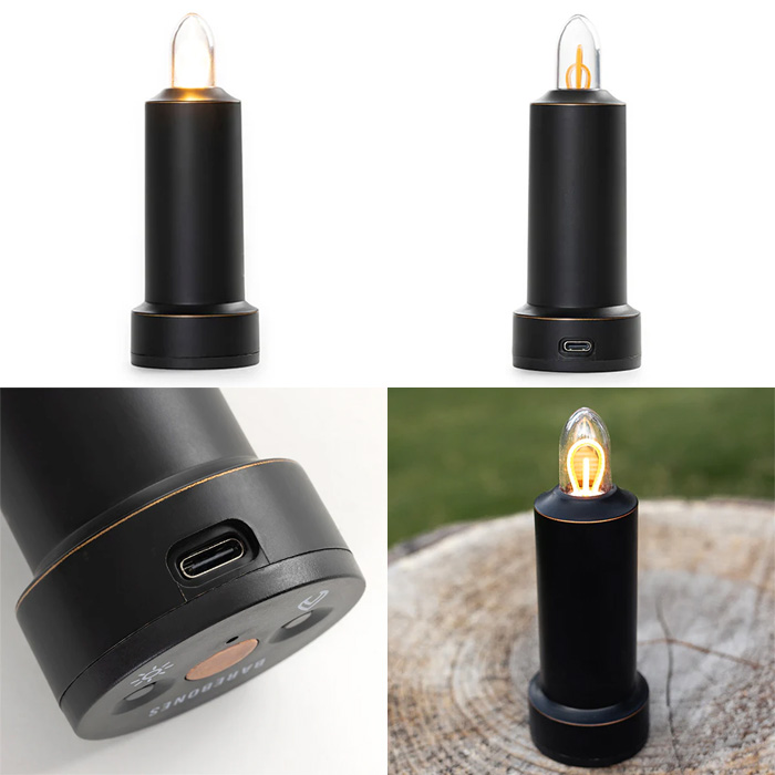 ベアボーンズ LEDフレームレス キャンドル アンティークブロンズ 20230029007000