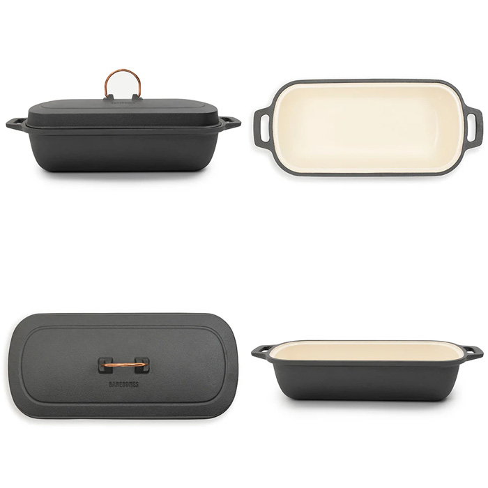ベアボーンズ エナメルライン キャストアイアン スキレット レクタングラーベイキングパン ブラック 20235539010000