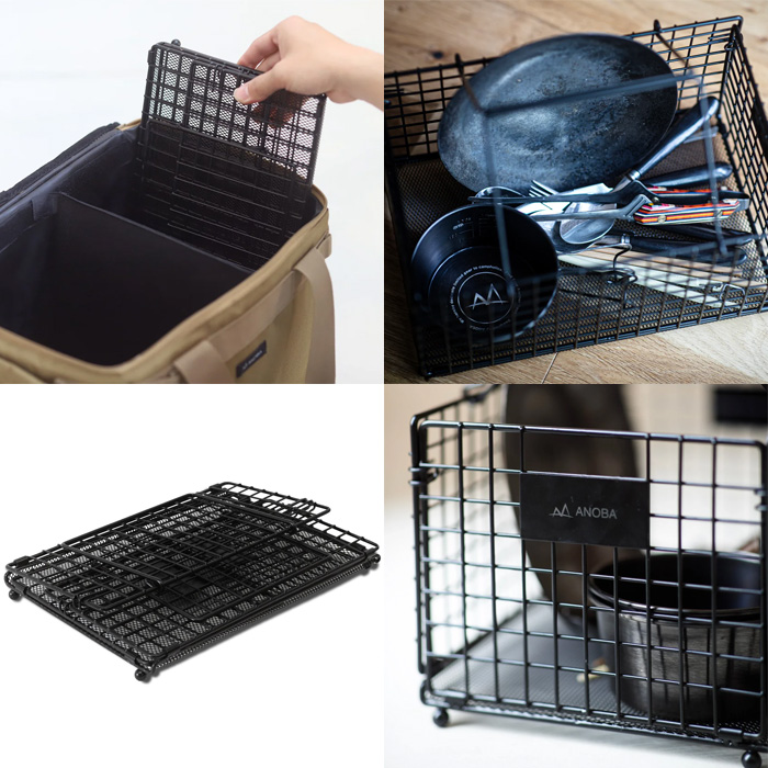 アノバ ANOBA フォールディングワイヤーバスケット S AN112