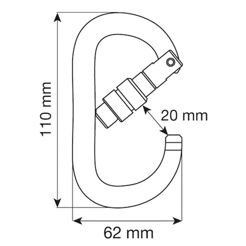 カンプ CAMP オーバル XL ロック 5212301