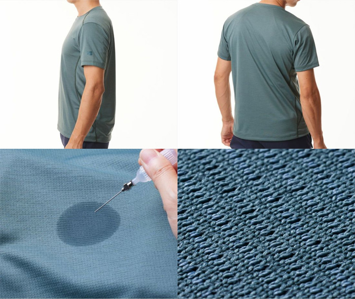 ファイントラック メンズ ラミースピンエア T フォレスト Lサイズ FMM0252-FRST