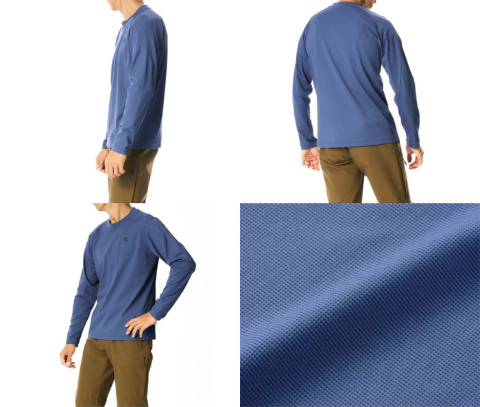 ファイントラック メンズ ドラウトタフロングスリーブ ネイビー FMM1413-NAVY