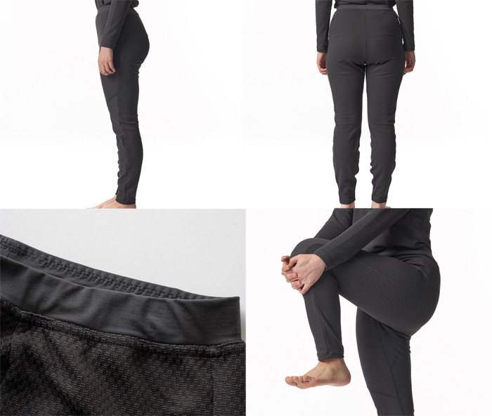 ファイントラック ウィメンズ ドラウトサーモタイツ カーボン FMW1706-CABN