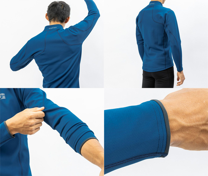 ファイントラック メンズ フラッドラッシュジップネック FWM0132