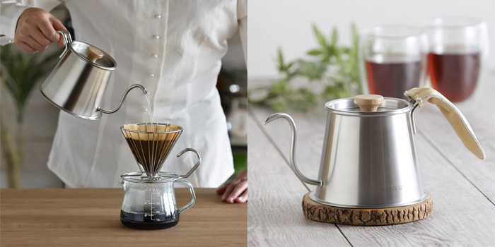 珈琲考具 ツードリップポットPro フタ付き 44583