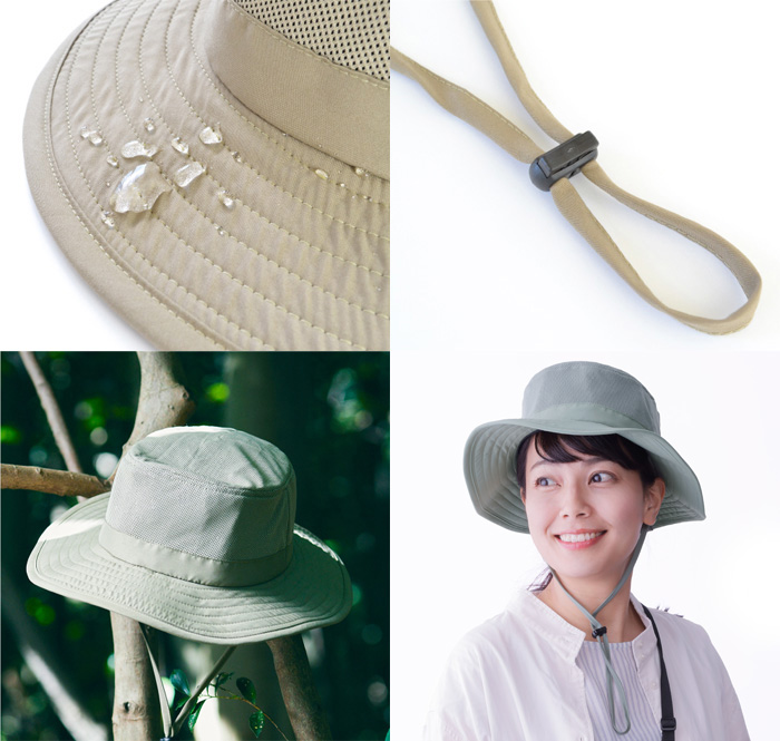 丸福 ShaBo遮帽 ウルトラライトハット ユニセックス カーキグリーン Mサイズ 754