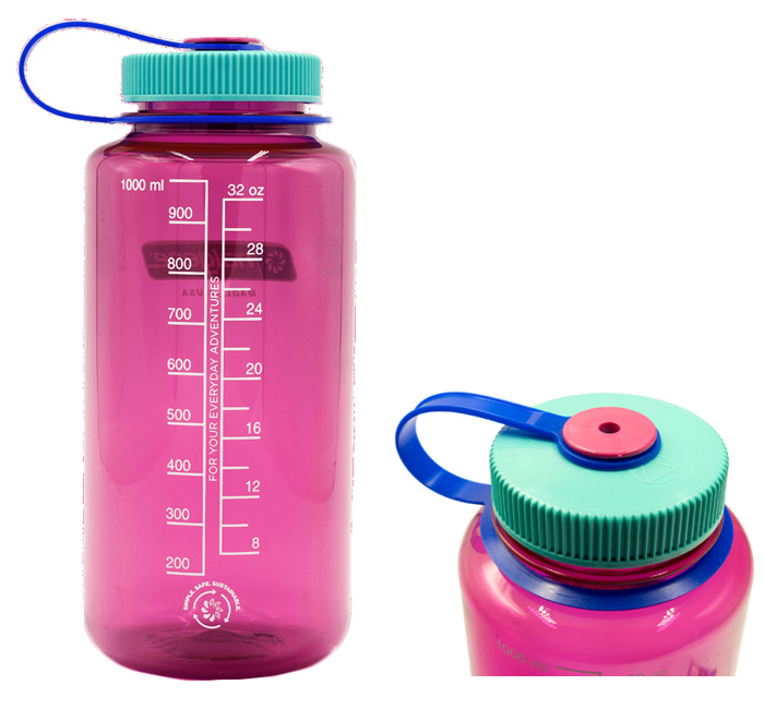 ナルゲン NALGENE 広口1.0L Tritan Renew マジェンタ 91644