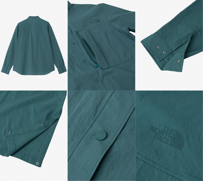 ザ・ノース・フェイス ハイカーズシャツ レディース マラードグリーン Mサイズ NRW12401-MG