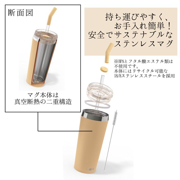 シグ SIGG ヘリア 0.45L マスタードピーチ 50405