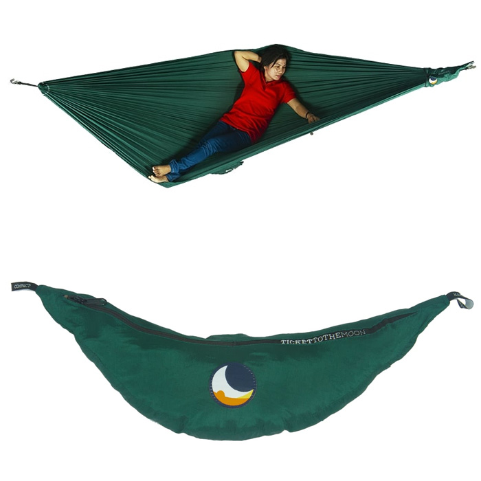 チケットトゥザムーン Ticket To The Moon コンパクトハンモック ダークグリーン 41006