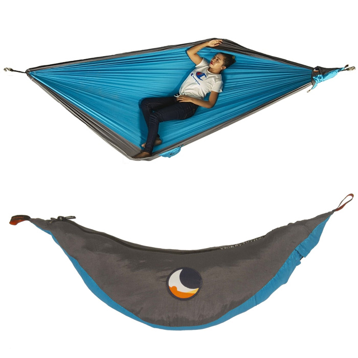 チケットトゥザムーン Ticket To The Moon オリジナルハンモック アクア/ダークグレー 41034