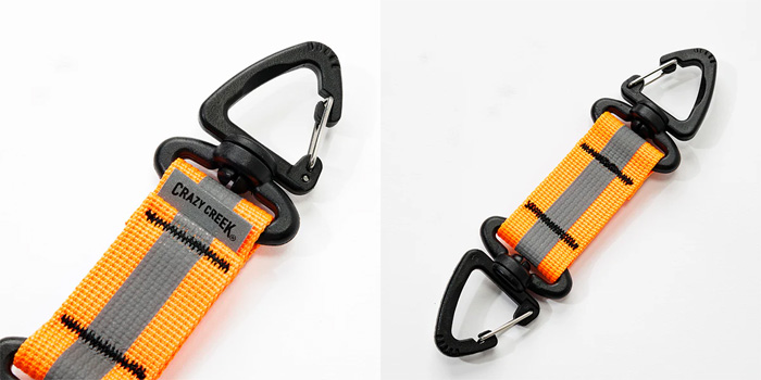クレイジークリーク CRAZY CREEK ライトオン ダブルカラビナ オレンジ 12598210008000