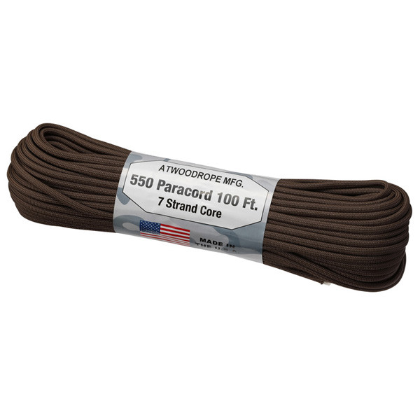 TOPPIN: アトウッドロープ Atwood Rope パラコード ブラウン 4mm x 30m 44029