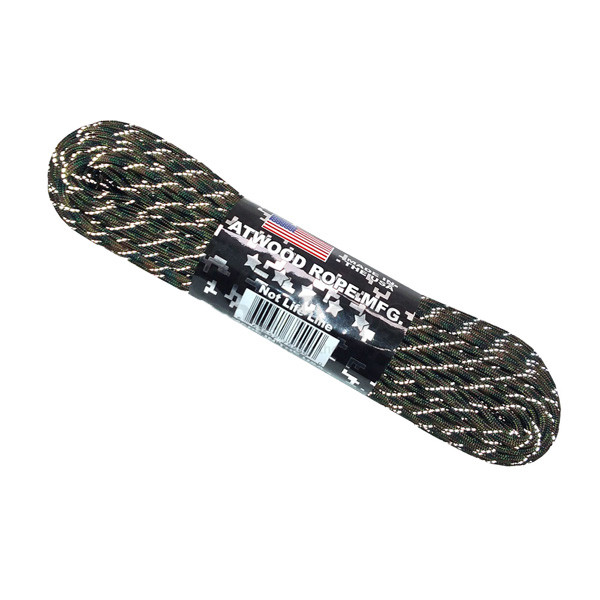 アトウッドロープ Atwood Rope パラコード リフレクティブ ウッドランド 4mm x 15m 44047