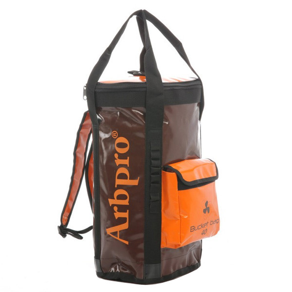 アーボプロ バケットバックパック 40L ブラウン×オレンジ AP-SBP040