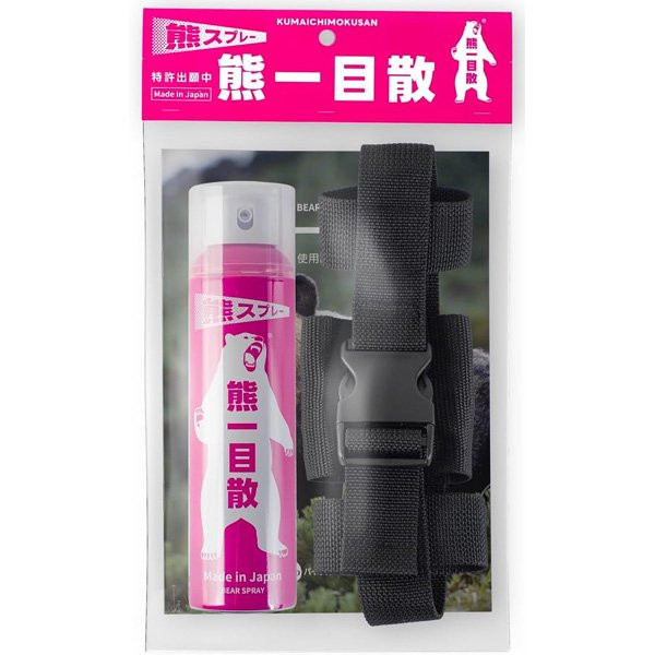 バイオ科学株式会社 国産熊スプレー 熊一目散 ホルダー付き 124000100001