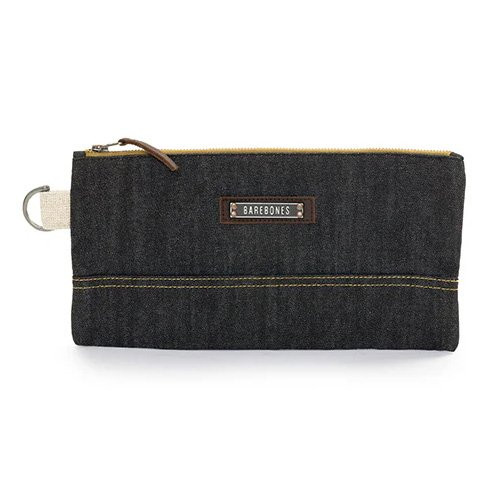 ベアボーンズ BAREBONES ニーラムスモールジッパーポーチ デニム 20236014032003