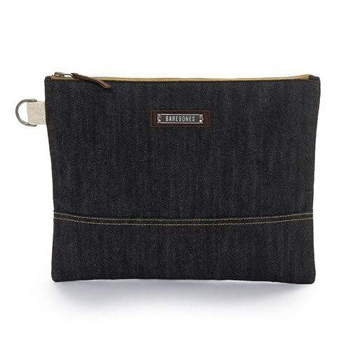 ベアボーンズ BAREBONES ニーラムラージジッパーポーチ デニム 20236015032007
