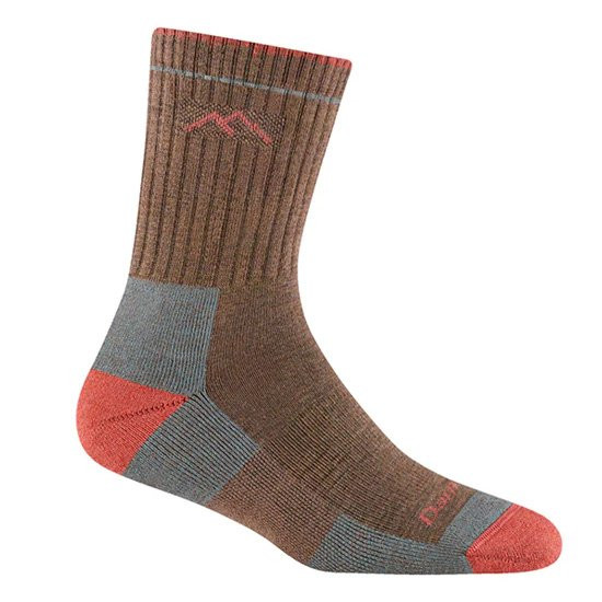 ダーンタフ DARN TOUGH Ws 1903 マイクロクルー ミッドウェイトクッション バーク Mサイズ 19441903007005