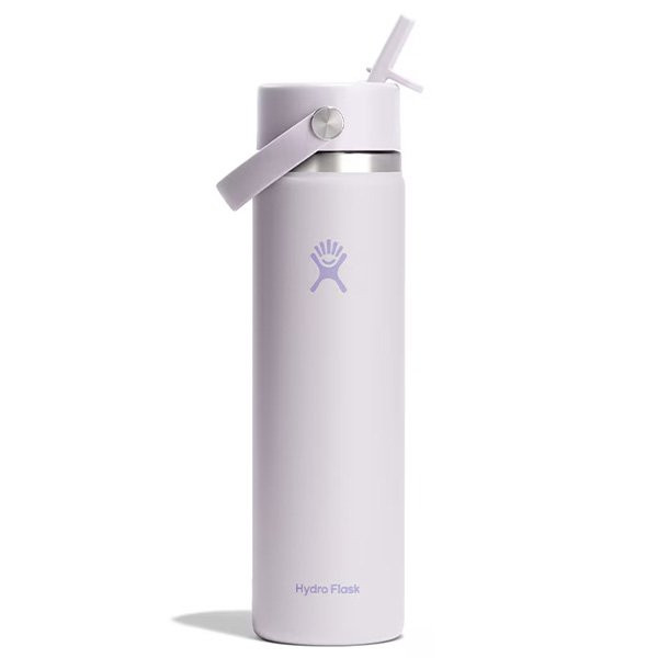 ハイドロフラスク HydroFlask 24oz 709ml ワイドマウス フレックスストロー クラウドピンク 8901450173261