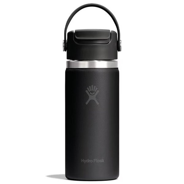ハイドロフラスク HydroFlask 16oz 473ml トラベルマグ フリップシップキャップ ブラック 8902460178262