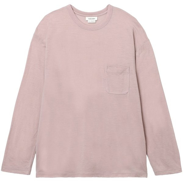 アイスブレーカー Icebreaker メリノ150 ロングスリーブ ポケットティー ユニセックス ピンククウォーツ インポートXSサイズ（日本S）IB0A57DB-PQ