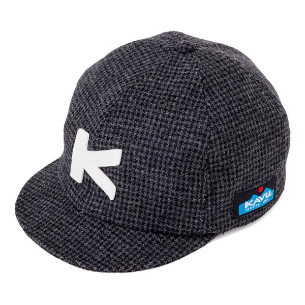 カブー KAVU ツイードベースボールキャップ グレー/ブラックチドリ 19822342033000