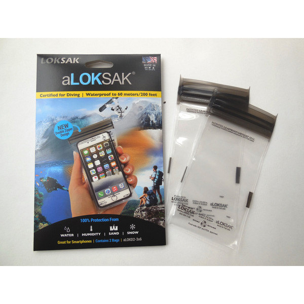 ロックサック LOKSAK aLOKSAK スマートフォン スモール（2枚入り） ALOKD2-3X6