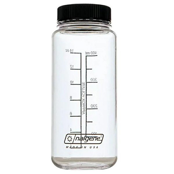 ナルゲン NALGENE 広口0.5L Tritan Renew フラットキャップ クリアブラック 91275