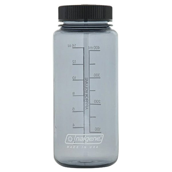 ナルゲン NALGENE 広口0.5L Tritan Renew フラットキャップ グレーブラック 91276