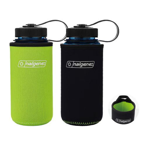 ナルゲン リバーシブルボトルケース 0.5L グリーン/ブラック 61442