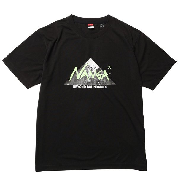 ナンガ NANGA BEYOND BOUNDARIES Tシャツ ユニセックス ブラック Lサイズ 26SZ-022