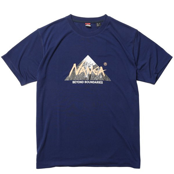 ナンガ NANGA BEYOND BOUNDARIES Tシャツ ユニセックス ネイビー Sサイズ 26SZ-022