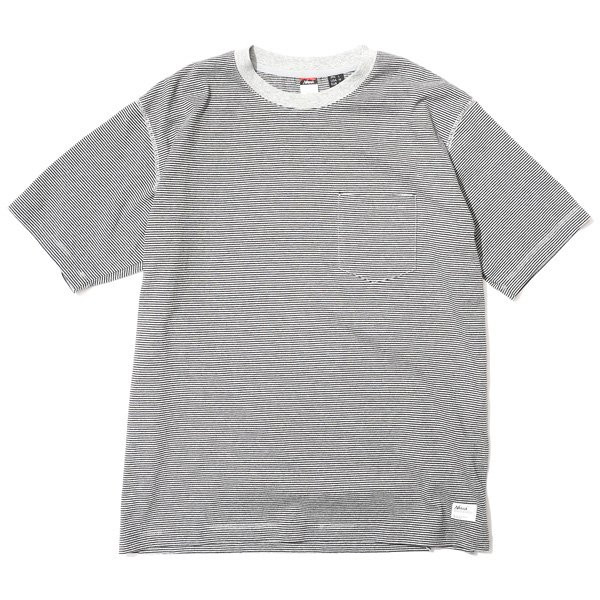 NANGA×北斗スポーツ ナンガ マルチボーダーTシャツ ユニセックス GRY×BLK XLサイズ 26SZ-089