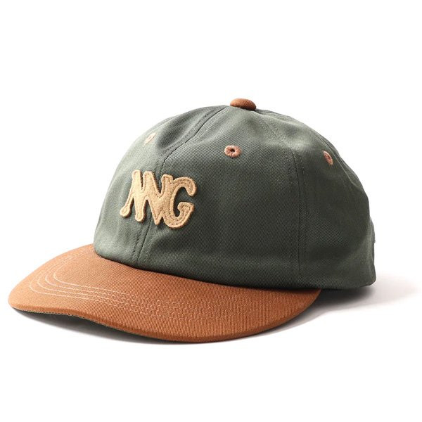 ナンガ NANGA コットンツイル バイカラー キャップ グリーン フリーサイズ N2600-3A065A