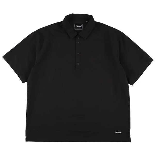 ナンガ NANGA ドットエア コンフィー ポロシャツ P.ブラック Mサイズ N2610-1M096A