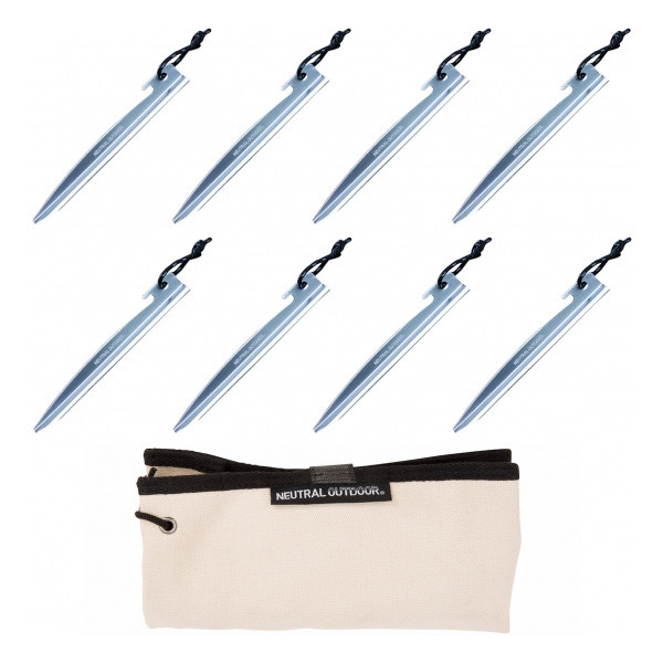 ニュートラルアウトドア GEアルミペグ 8pcs set NT-PG02 36408