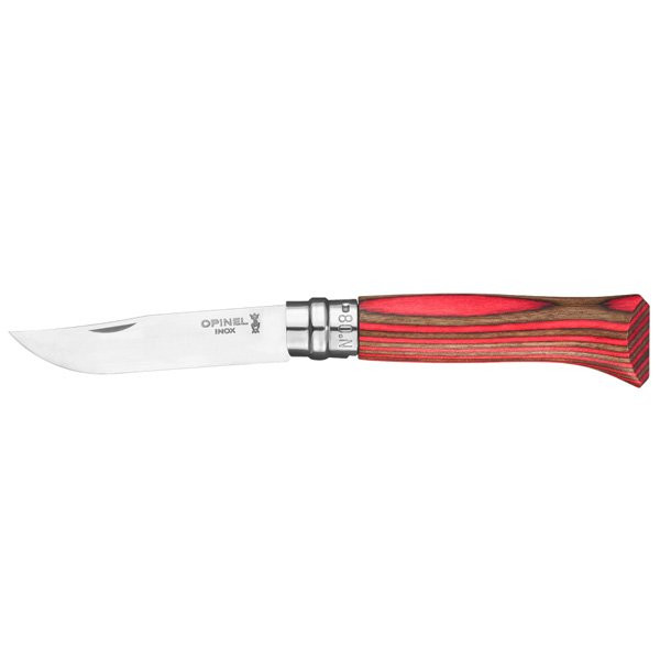 オピネル OPINEL ラミネーテッドバーチ No.8 レッド 41816