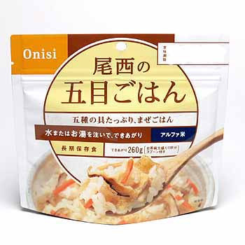 尾西食品 保存食 五目ごはん 100g