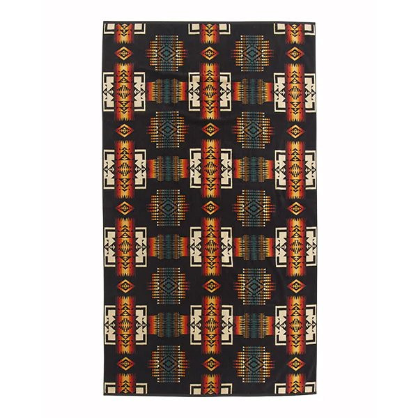 ペンドルトン PENDLETON ジャガードバスタオルオーバーサイズ XB233 チーフジョセフブラック 19373185324000