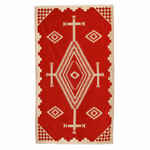 ペンドルトン PENDLETON ジャガードバスタオルオーバーサイズ XB233 シロスオホスコーラル 19373185401000