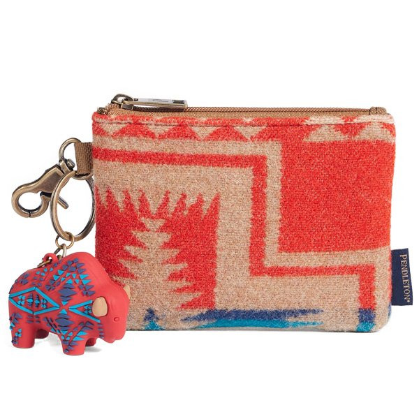 ペンドルトン PENDLETON バイソン IDポーチ ハーディングレッド 19800236166000