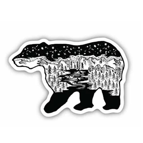 STICKERS NORTHWEST ステッカーズノースウエスト BEAR SCENE 0382-LSTK