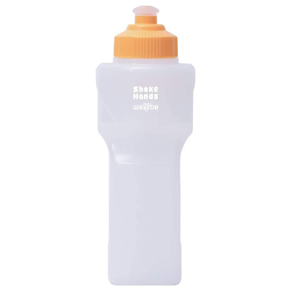 ウェルビー wellbe ランニングボトル シェイクハンズ 330ml イエロー ロゴ白 BT-17201