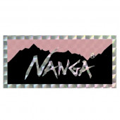 ナンガ NANGA ホログラフィックロゴステッカー ピンク×ブラック N0000752