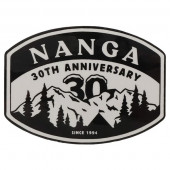 ナンガ NANGA 30周年 アニバーサリー ステッカー ホワイト×ブラック N0000764
