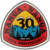 ナンガ NANGA 30th アニバーサリー ステッカー デルタ レッド×イエロー N0003051